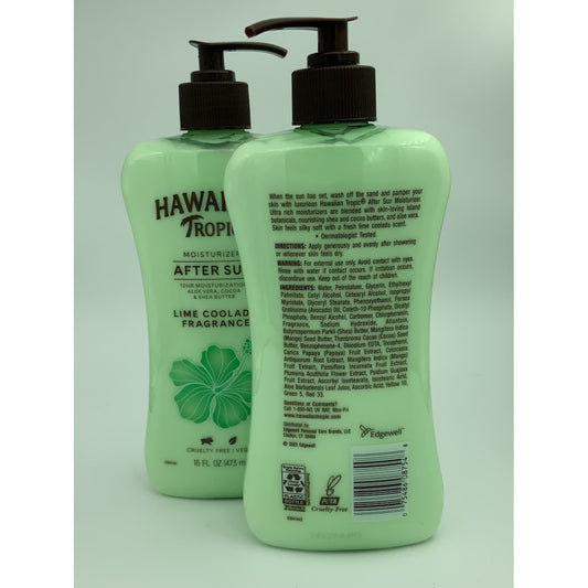 Hawaiian Tropic Lime Coolada Body Lotion & Daily Moisturizer After Sun 2pk Lot