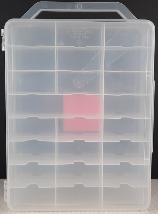 Clear Carry case fit 48 cars lots of Hot Wheels Matchbox diecast jammer DAMAGED D