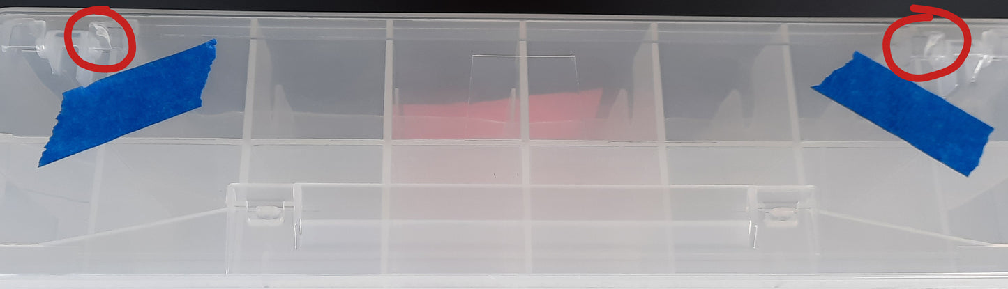 Clear Carry case fit 48 cars lots of Hot Wheels Matchbox diecast jammer DAMAGED D