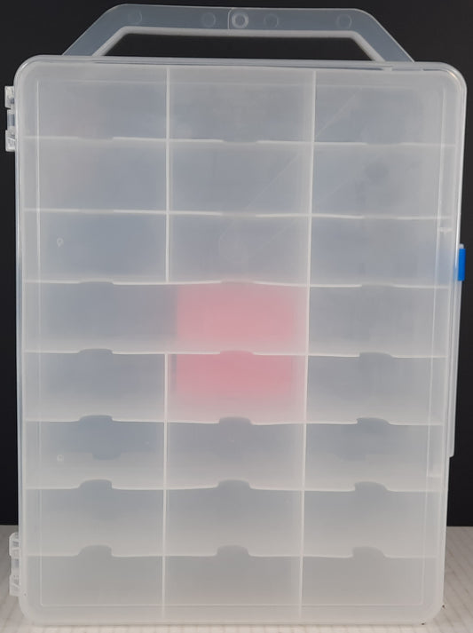 Clear Carry case fit 48 cars lots of Hot Wheels Matchbox diecast jammer DAMAGED E