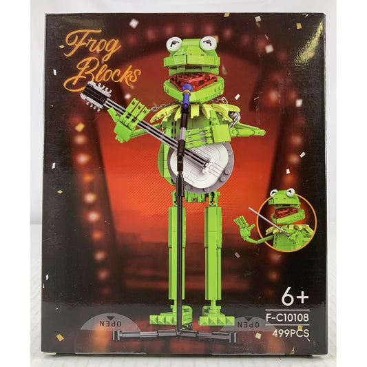 Frog Banjo Building Block Green Character Compatible Set With Box