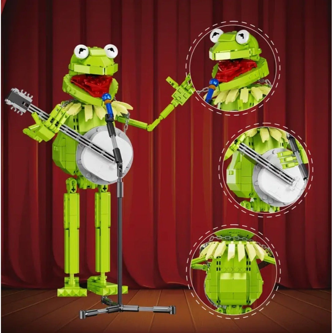 Frog Banjo Building Block Green Character Compatible Set With Box
