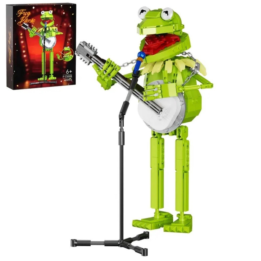 Frog Banjo Building Block Green Character Compatible Set With Box