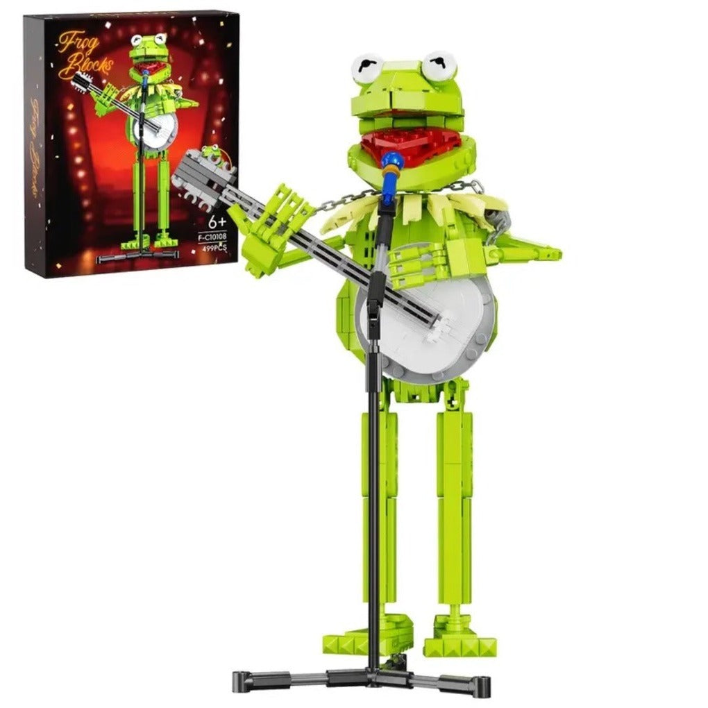 Frog Banjo Building Block Green Character Compatible Set With Box
