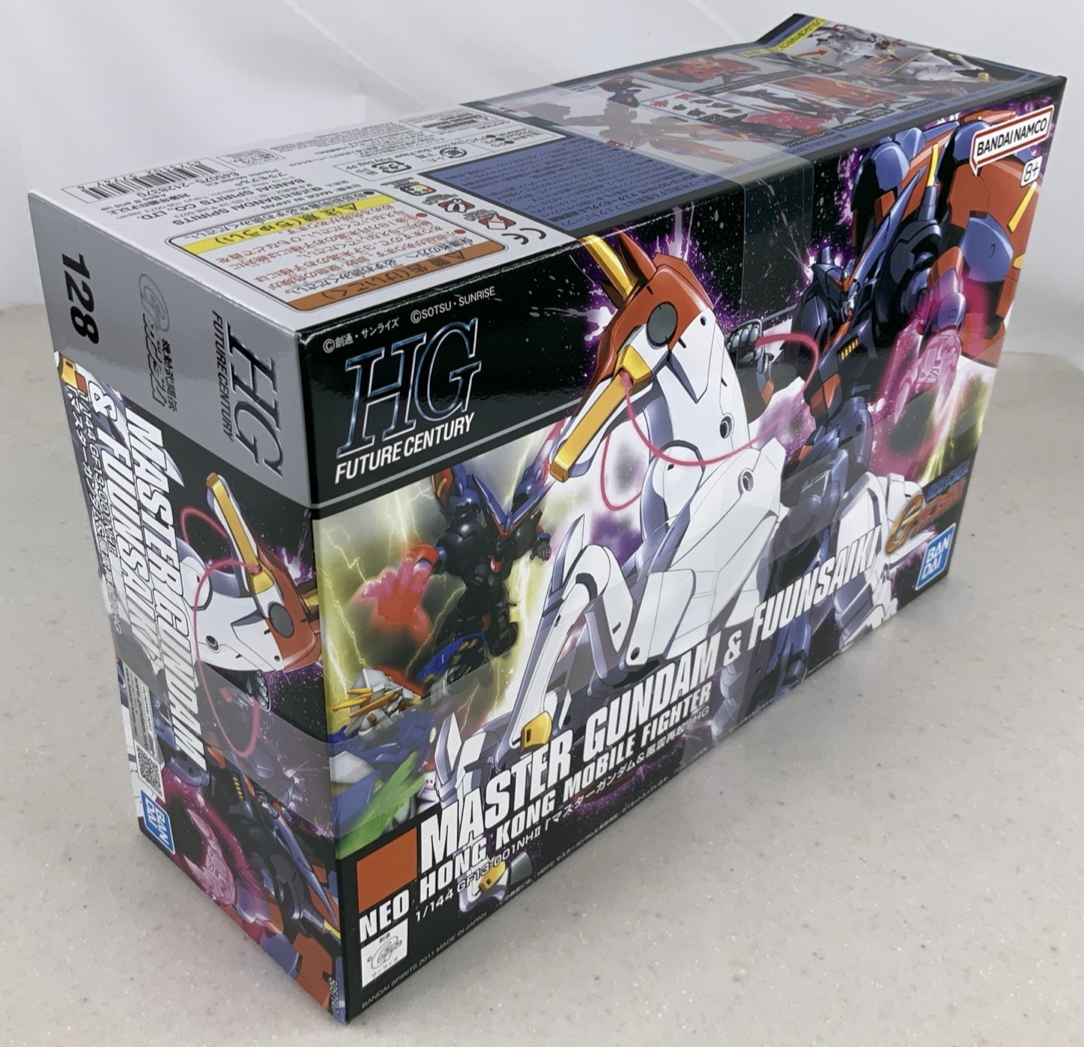 BANDAI HG Master Gundam & Fuunsaiki HGFC 128 1:144 model kit DISTRESSED BOX6