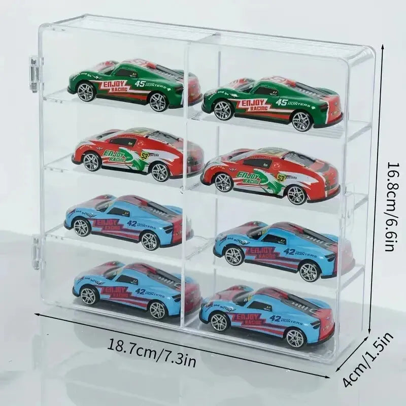hot wheels carded display case Clear carry Case 8 Car Display for lot of Hot Wheels 1/64 Diecast stor – Kent General Store LLC