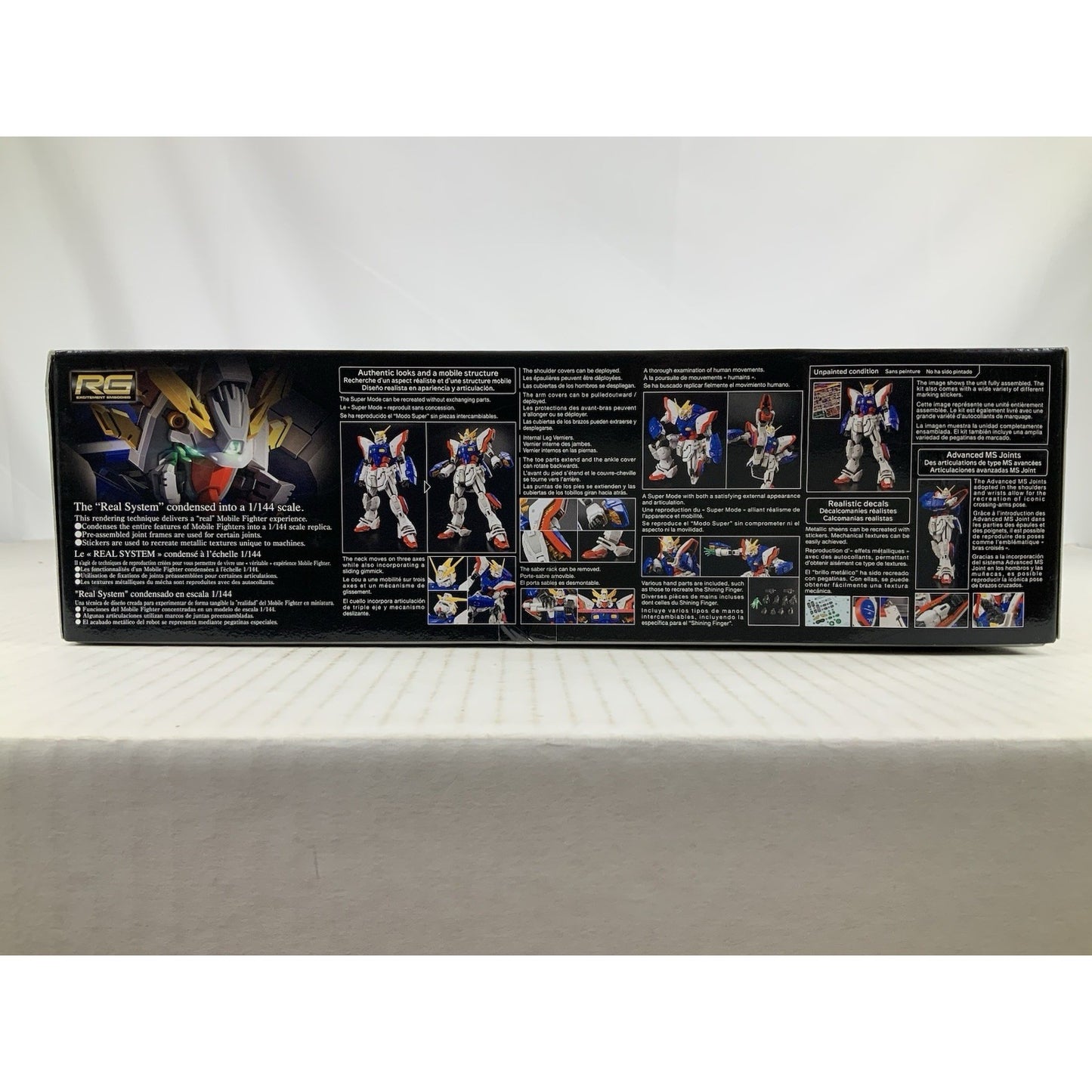 BANDAI RG Shining Gundam Domon Kasshu GF13-017NJ 1:144 model kit DISTRESSED BOX