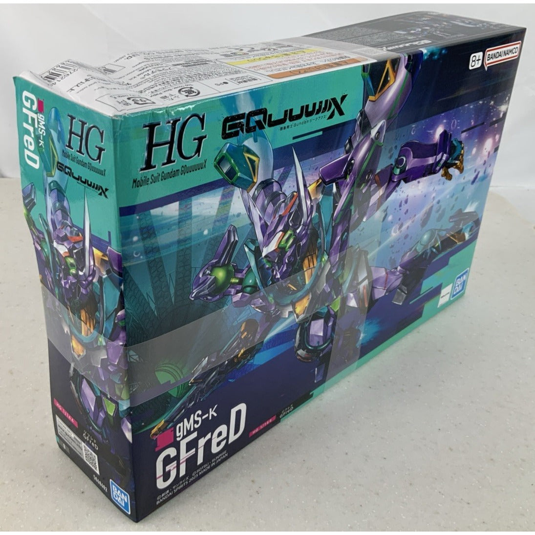 BANDAI HG GFreD GQ Gundam GQuuuuuuuX gms-k 8 1:144 model kit DISTRESSED BOX