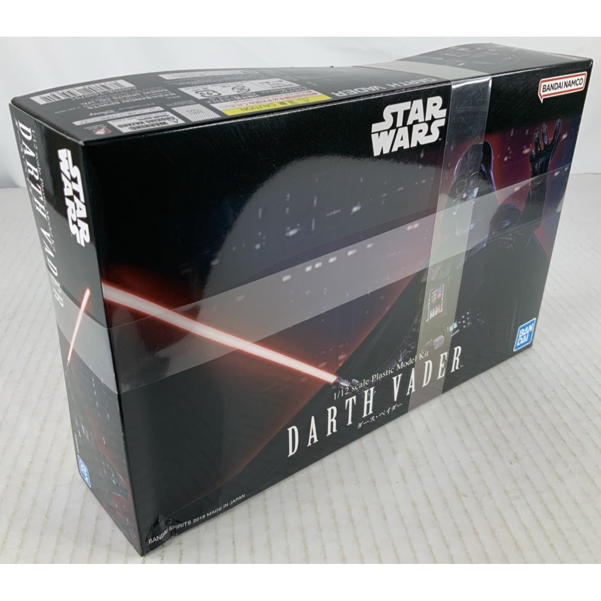BANDAI Star Wars Darth Vader figure 1:12 scale model kit DISTRESSED BOX