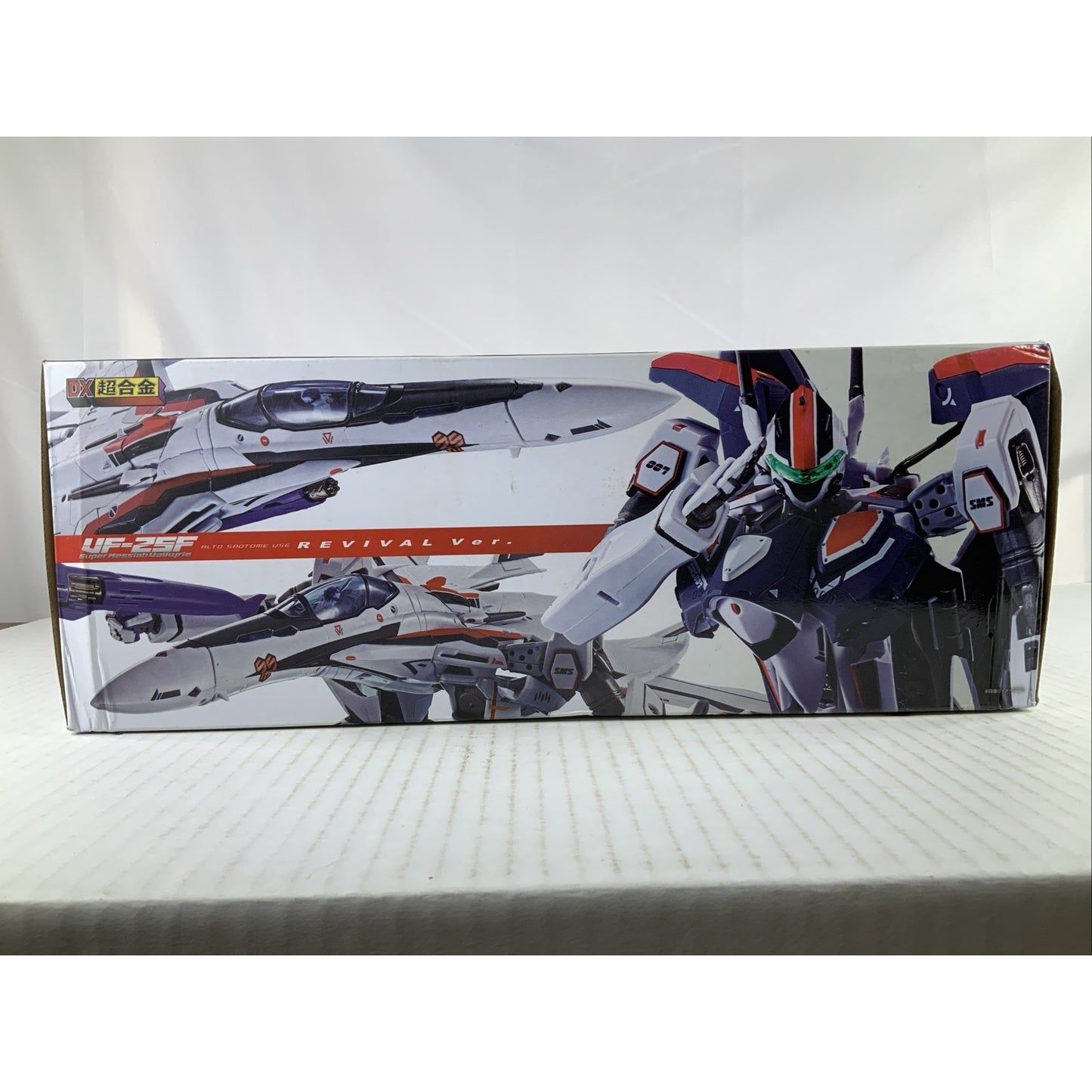 BANDAI DX Chogokin VF-25F SUPER MESSIAH VALKYRIE REVIVAL figure DISTRESSED BOX