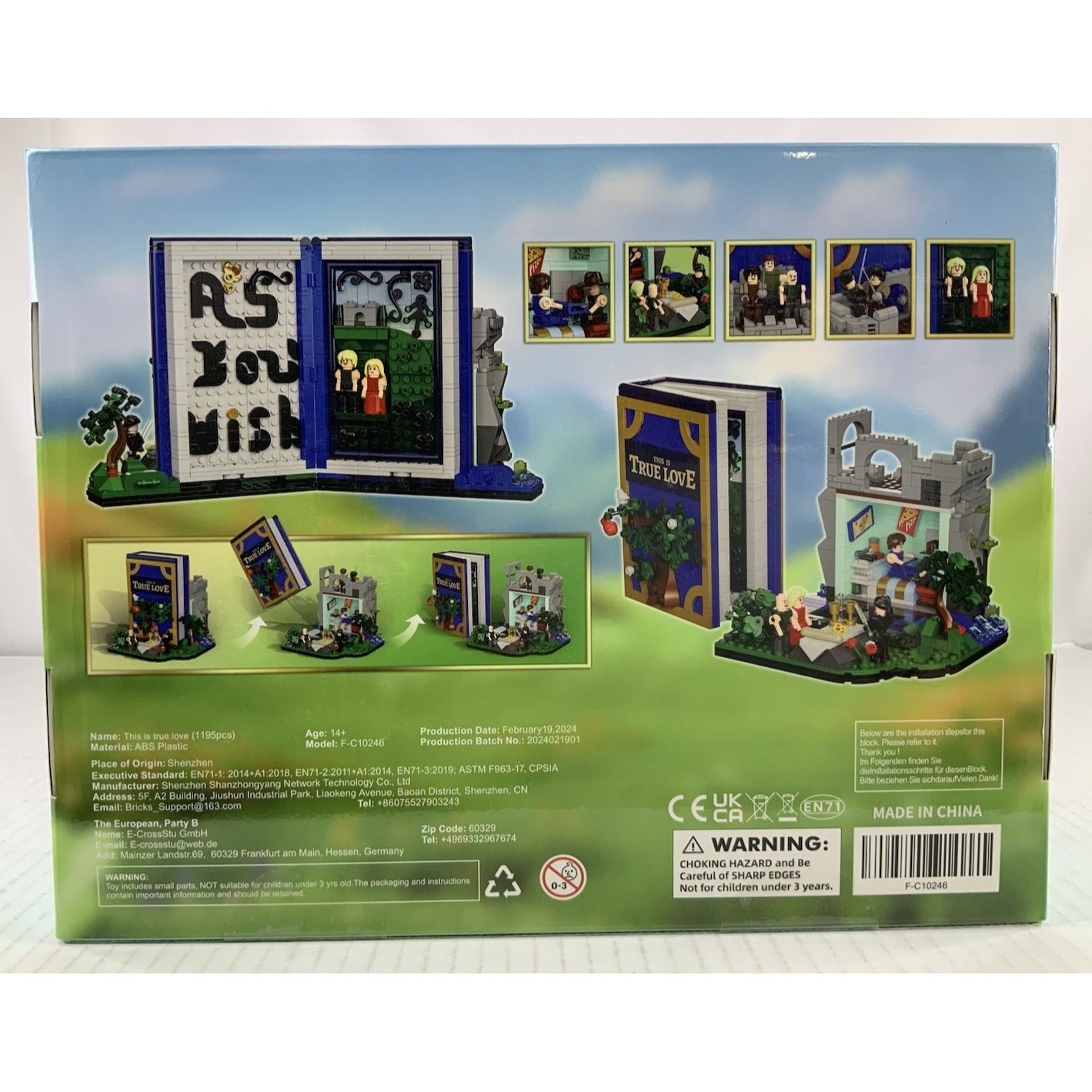 Princess Fairytale Bride Building Block As You Wish Book Compatible Moc Set