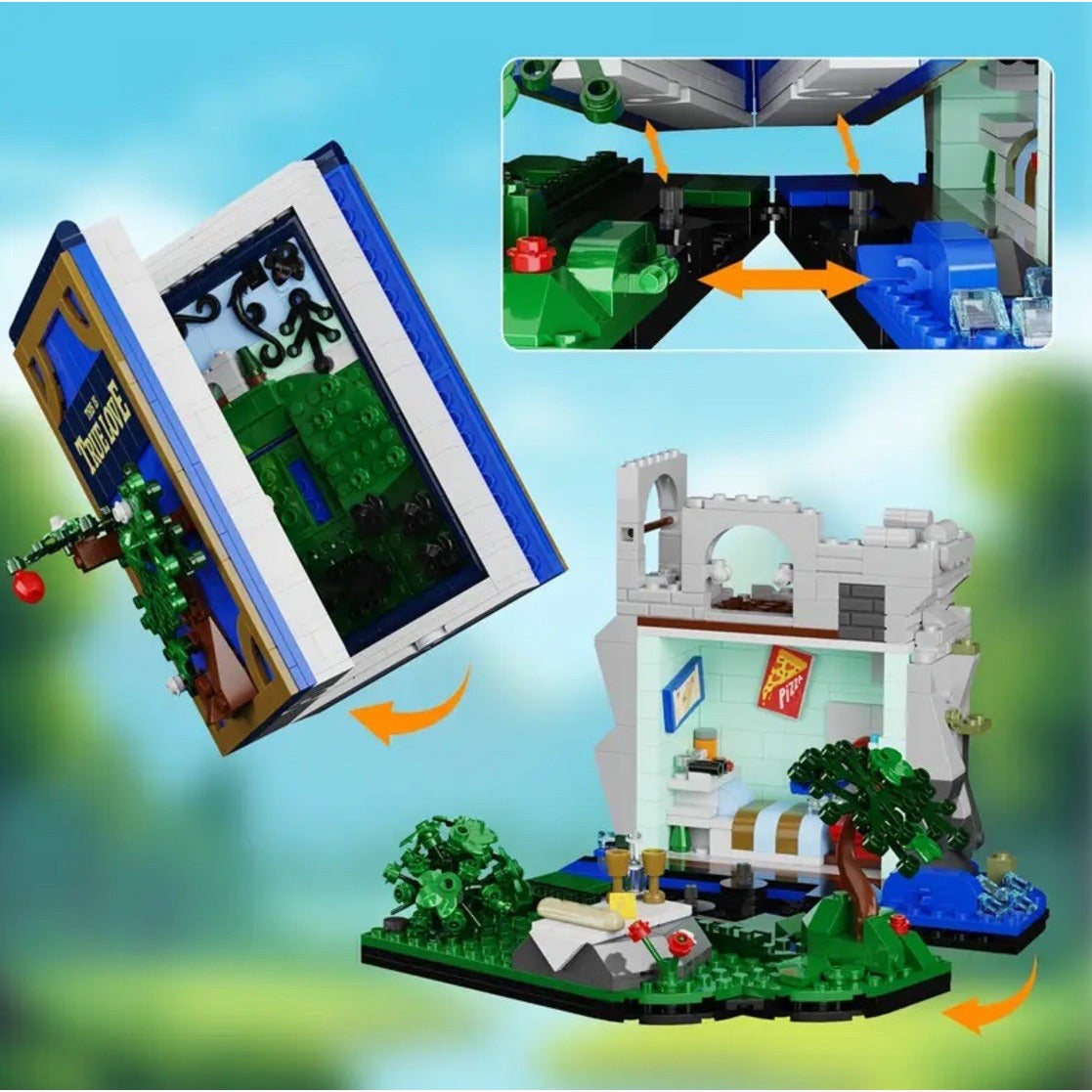 Princess Fairytale Bride Building Block As You Wish Book Compatible Moc Set