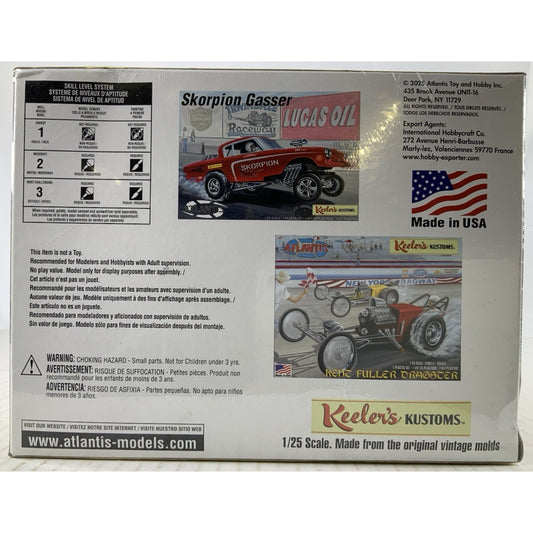 ATLANTIS Keelers Kustoms 23 Competition T Pickup 1:25 model kit DISTRESSED BOX