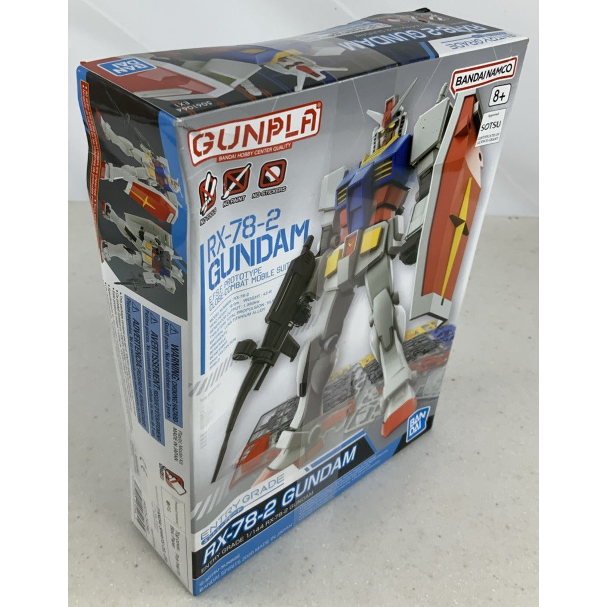 BANDAI RX-78-2 Gundam Entry Grade Gunpla 1:144 model kit DISTRESSED BOX