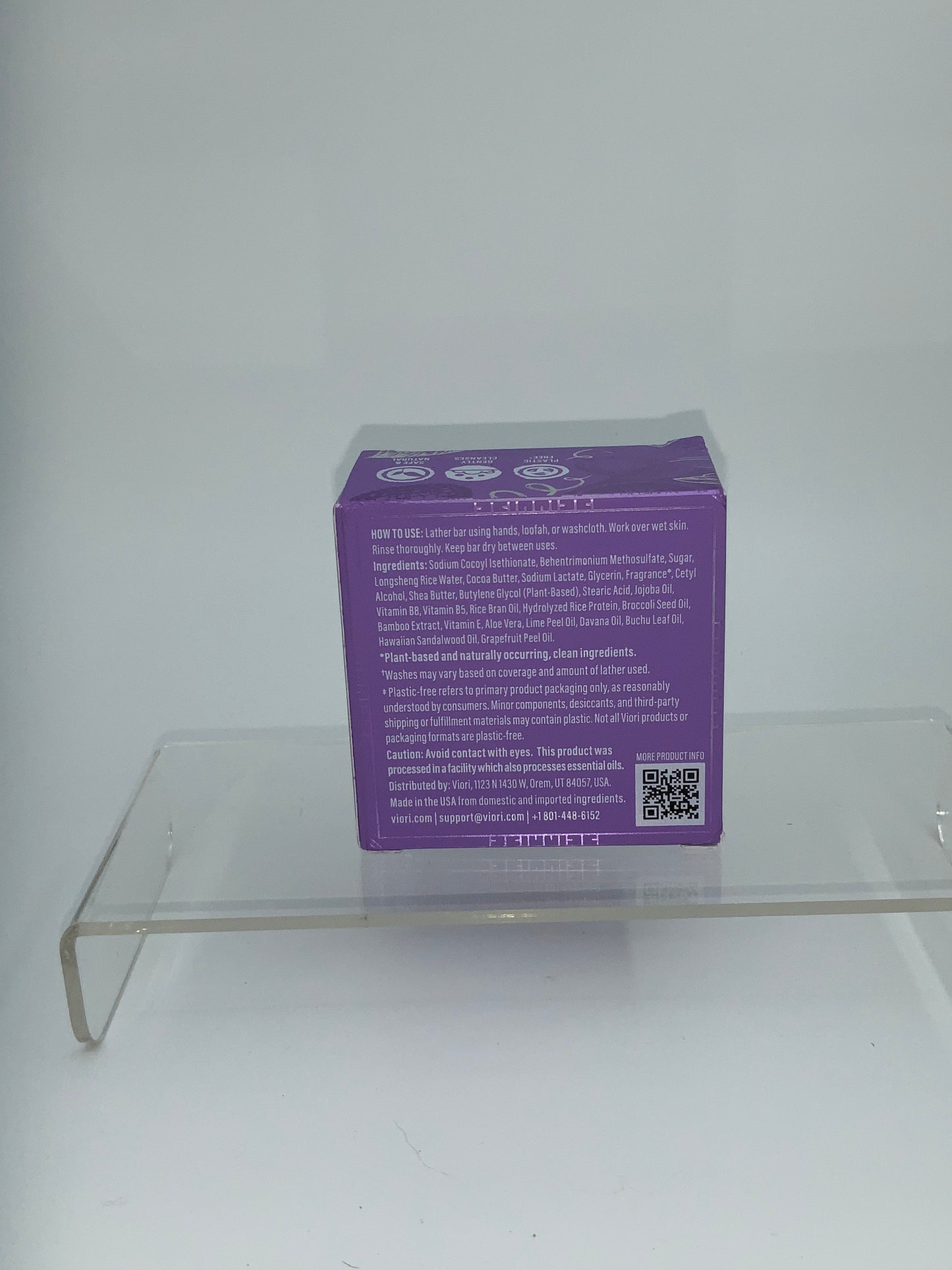 Viori LilikoʻI Lychee Exfoliating Sugar Scrub Bar limited edition