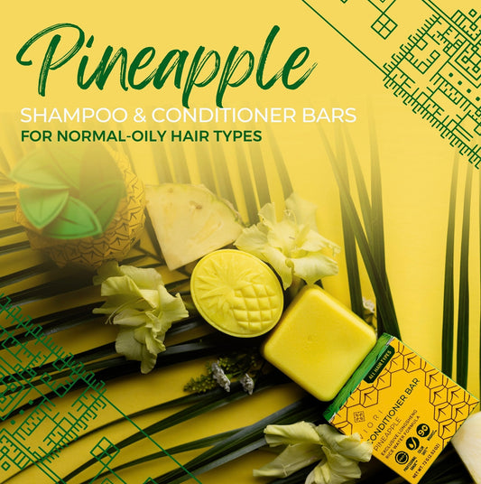 Viori Pineapple Shampoo & Conditioner Bar Set limited edition