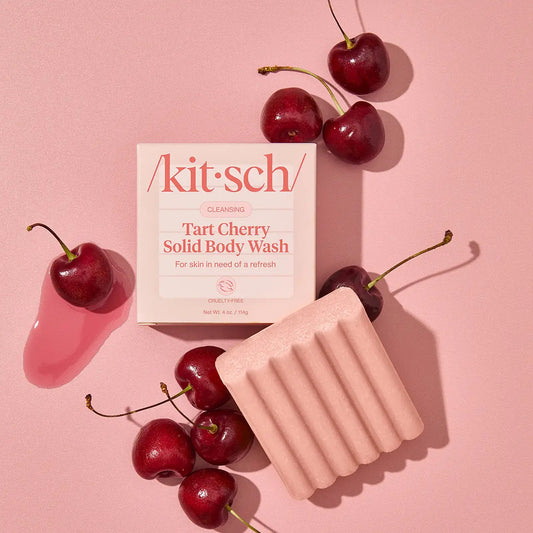 Kitsch Cleansing Tart CHerry Solid Butter Body Wash For Soft Refreshed Skin