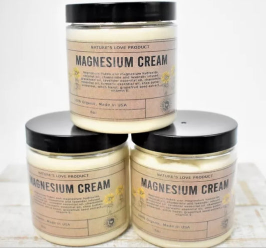 Natures Love 100% Organic Magnesium Cream 2 oz.
