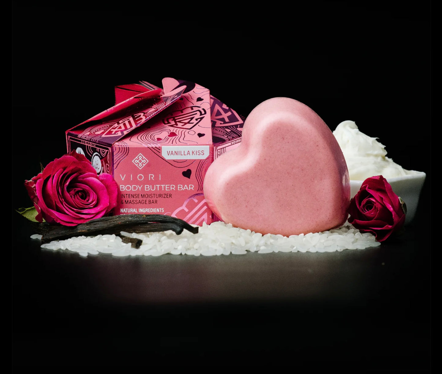 Viori Vanilla Kiss Heart Body Butter Bar Limited Edition