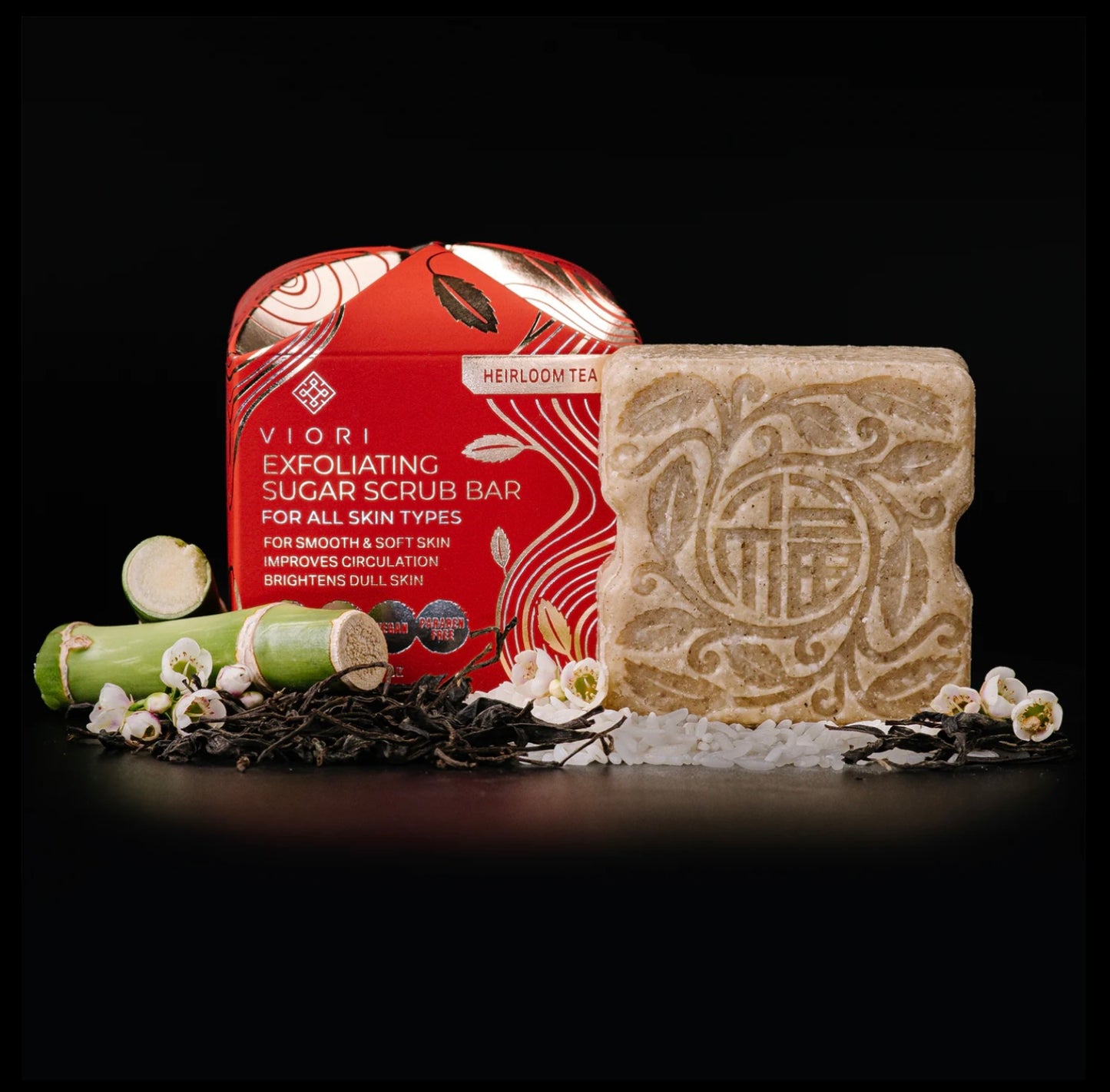 Viori Heirloom Tea Sugar Scrub Bar Limited Edition