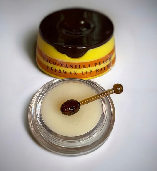 Bee-Youtiful Beauties Strawberry Honey Lip Balm Pot with Applicator .5 oz