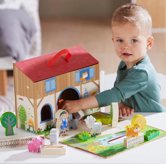 Haba Play World On The Farm - Farm-Themed Roleplay Set For Kids