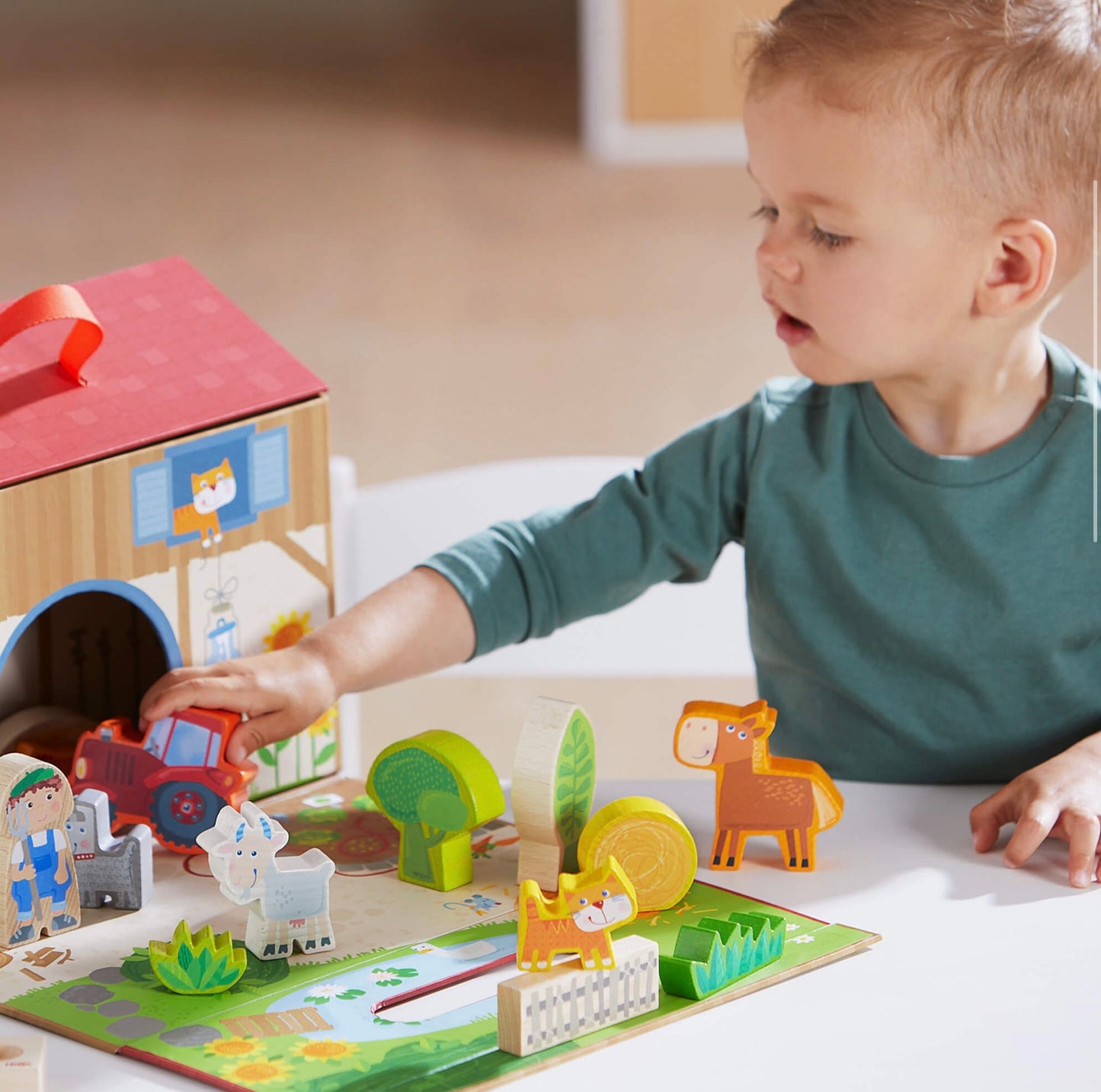 Haba Play World On The Farm - Farm-Themed Roleplay Set For Kids