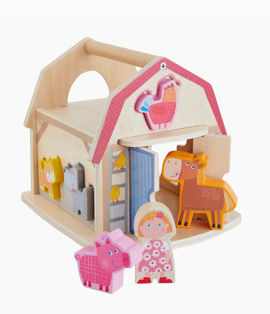 Haba Farm Sorting Box - Wooden Shape Sorter & Learning Toy