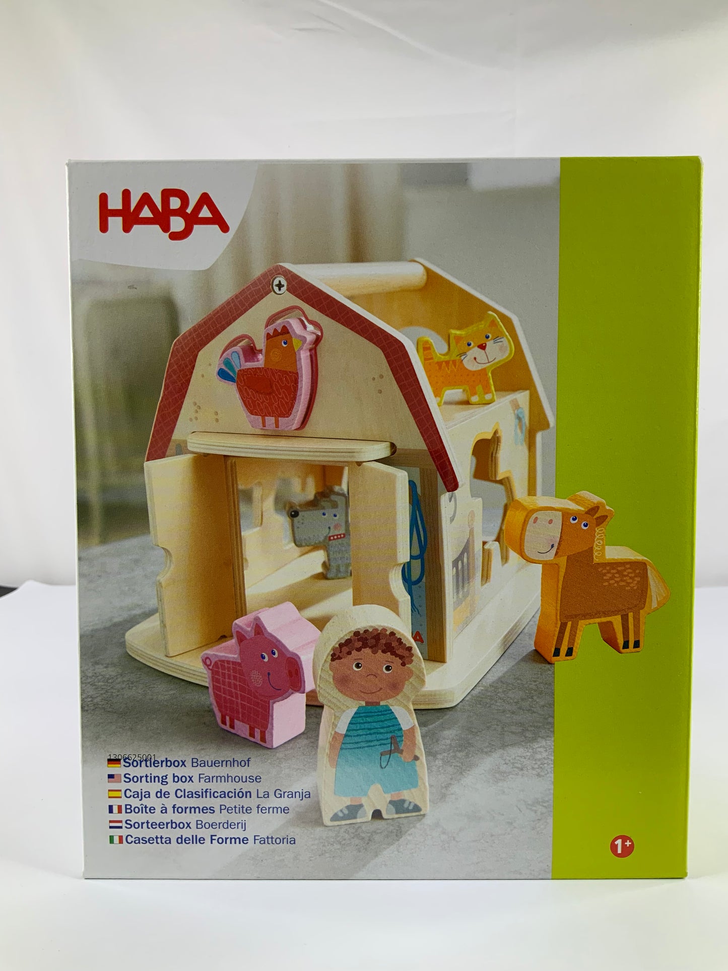 Haba Farm Sorting Box - Wooden Shape Sorter & Learning Toy