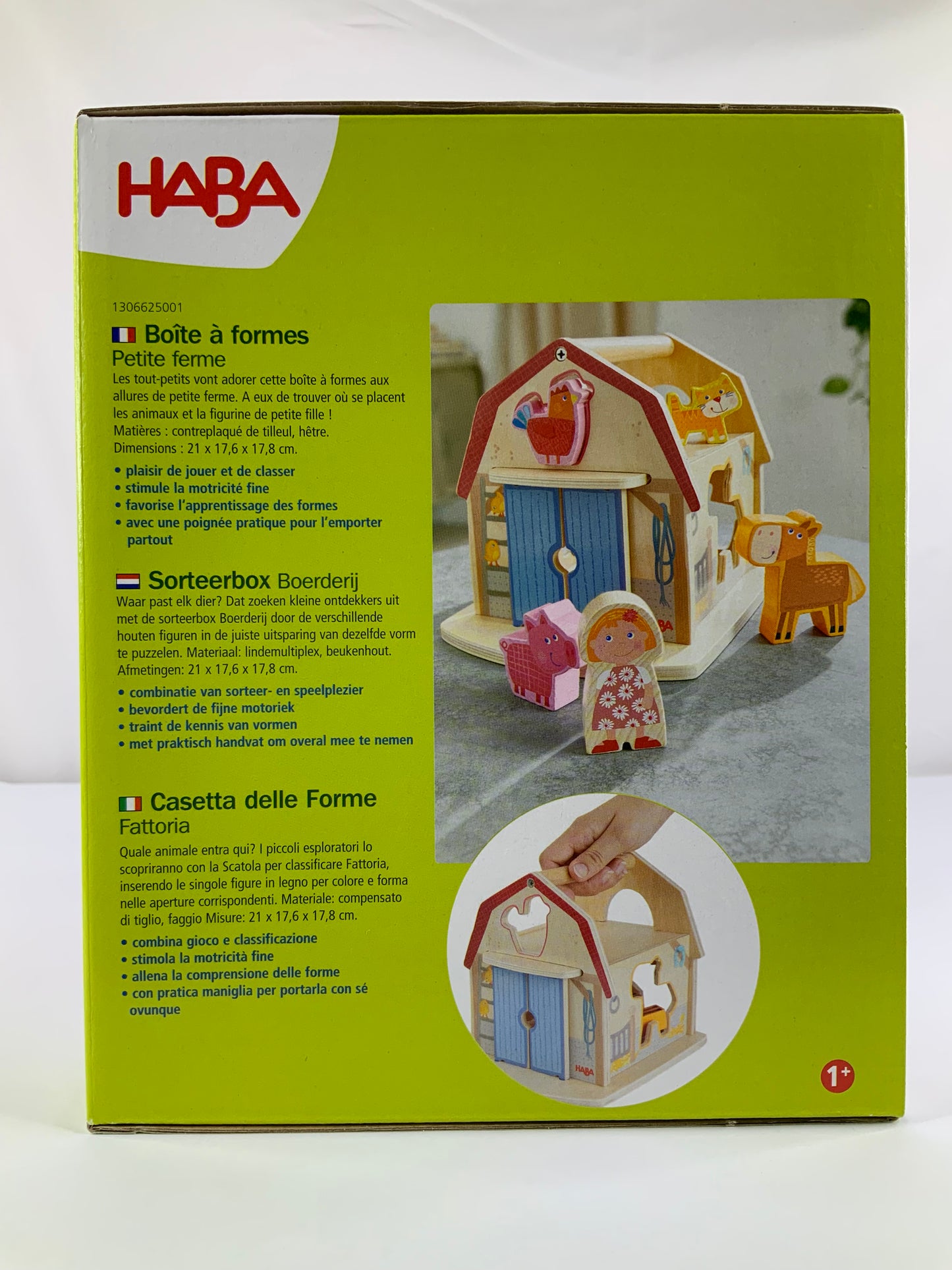 Haba Farm Sorting Box - Wooden Shape Sorter & Learning Toy