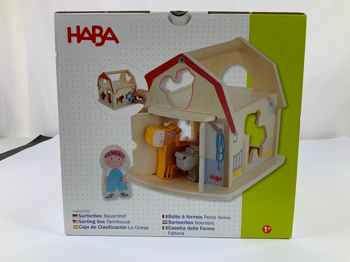 Haba Farm Sorting Box - Wooden Shape Sorter & Learning Toy