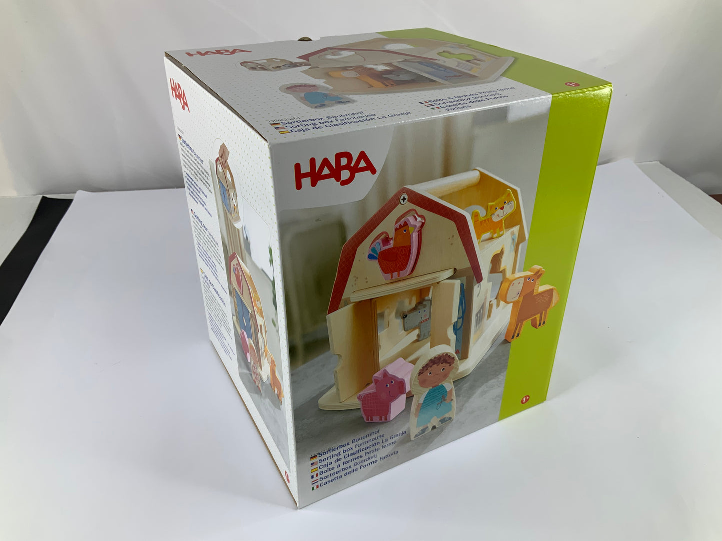 Haba Farm Sorting Box - Wooden Shape Sorter & Learning Toy