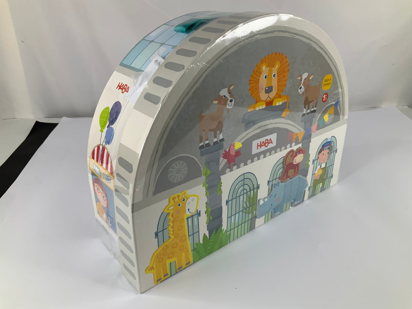 Haba Play World At the Zoo - Interactive Wooden Animal Playset