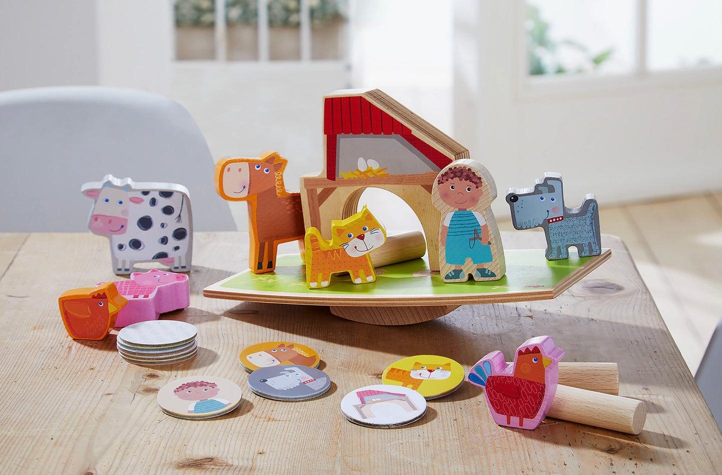 Haba Farm Balancing Game - Skill & Coordination Toy For Kids