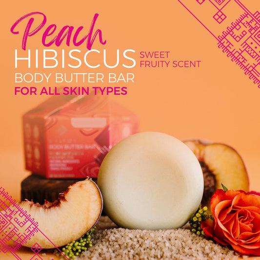 Viori Peach Hibiscus Body Butter Bar Limited Edition