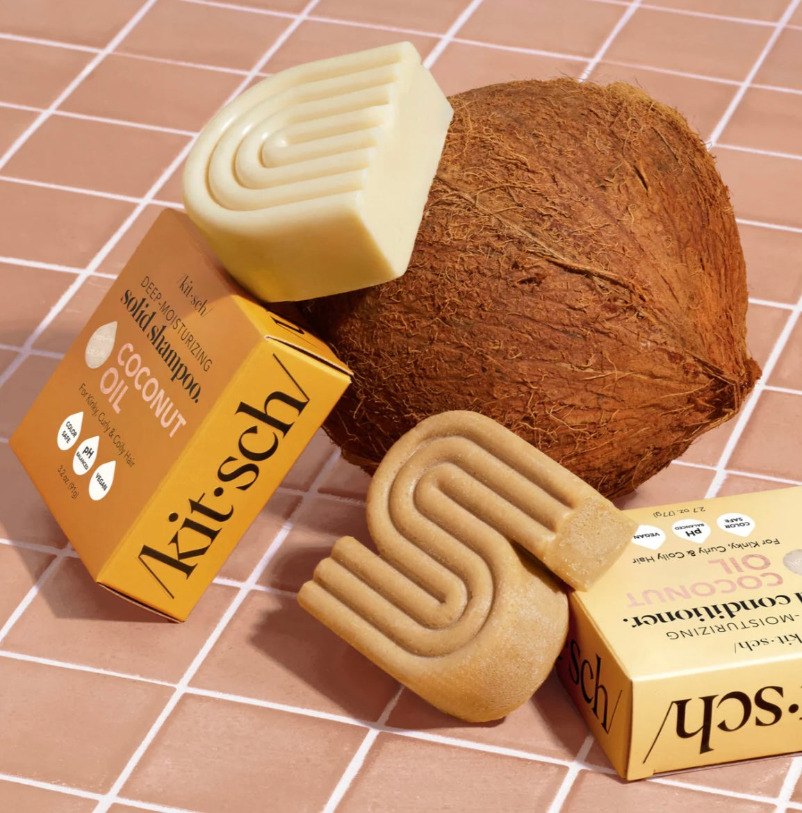 Kitsch Coconut Oil Solid Shampoo & Conditioner Set