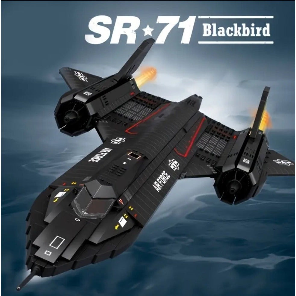 SR-71 Blackbird Fighter Building Blocks Air Force Plane Bricks Compatible 1775pc