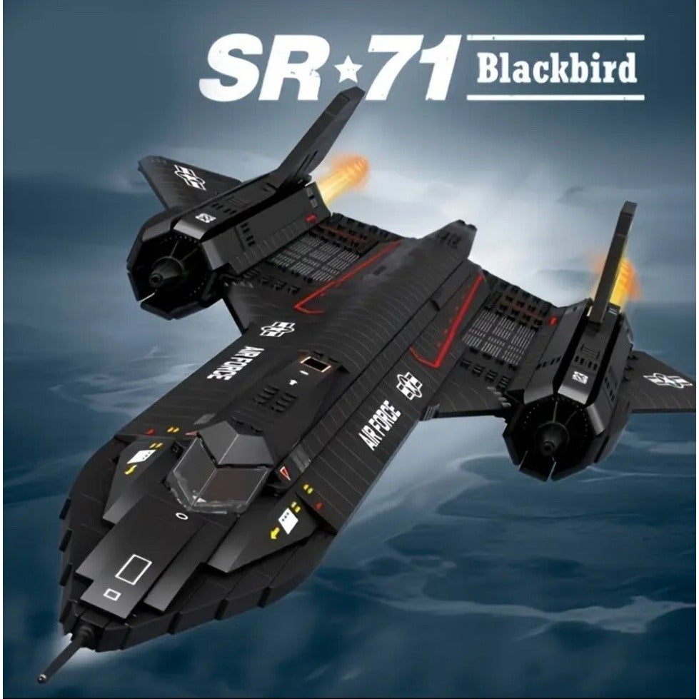 SR-71 Blackbird Fighter Building Blocks Air Force Plane Bricks Compatible 1775pc