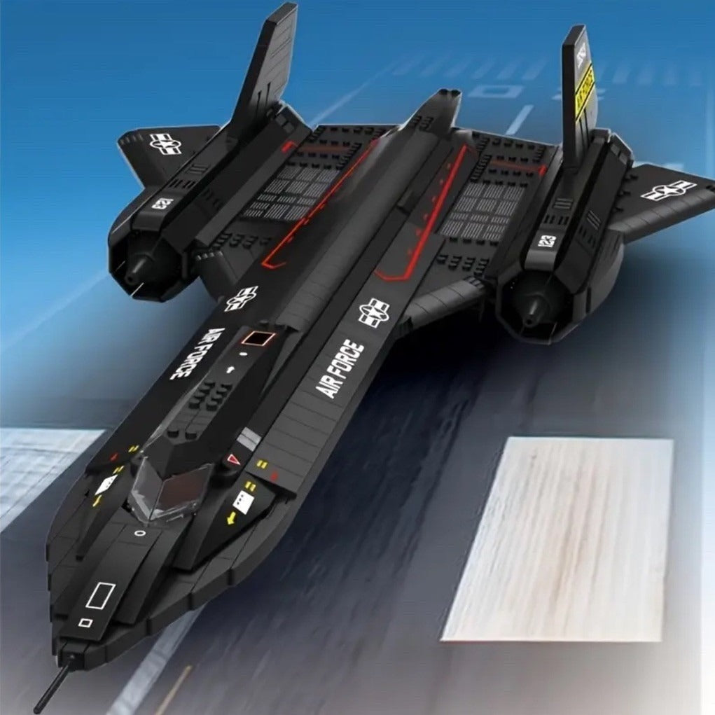 SR-71 Blackbird Fighter Building Blocks Air Force Plane Bricks Compatible 1775pc
