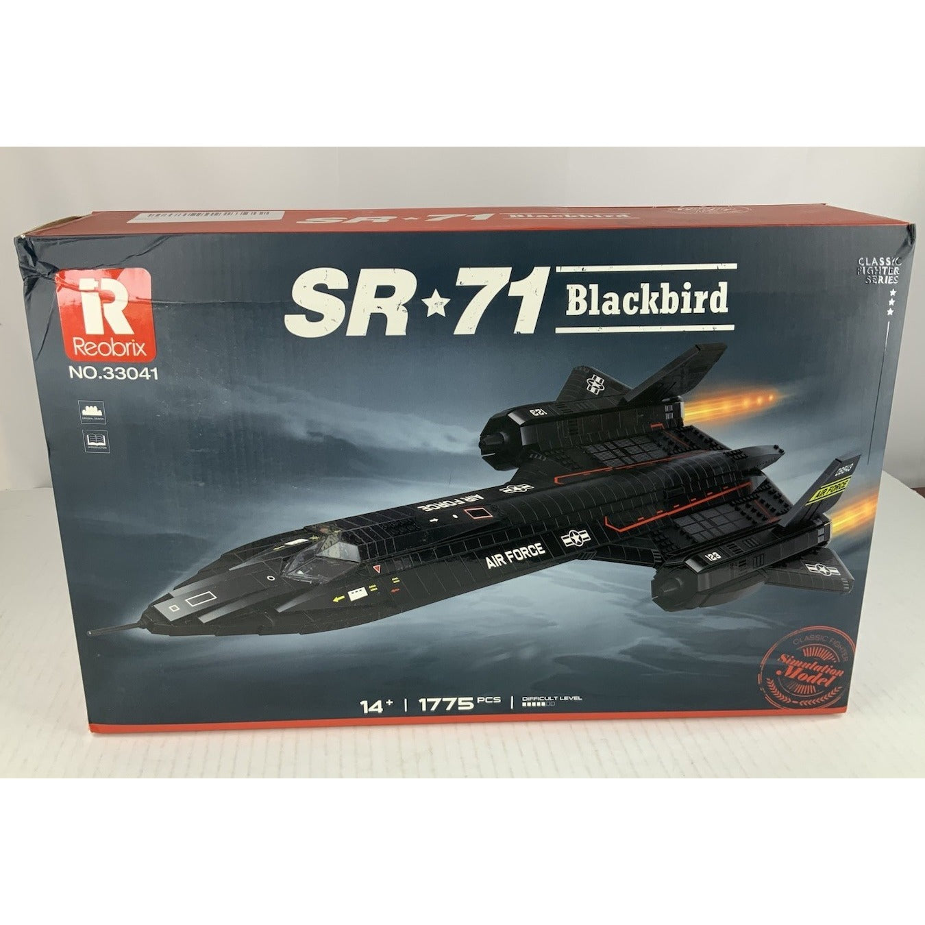 SR-71 Blackbird Fighter Building Blocks Air Force Plane Bricks Compatible 1775pc