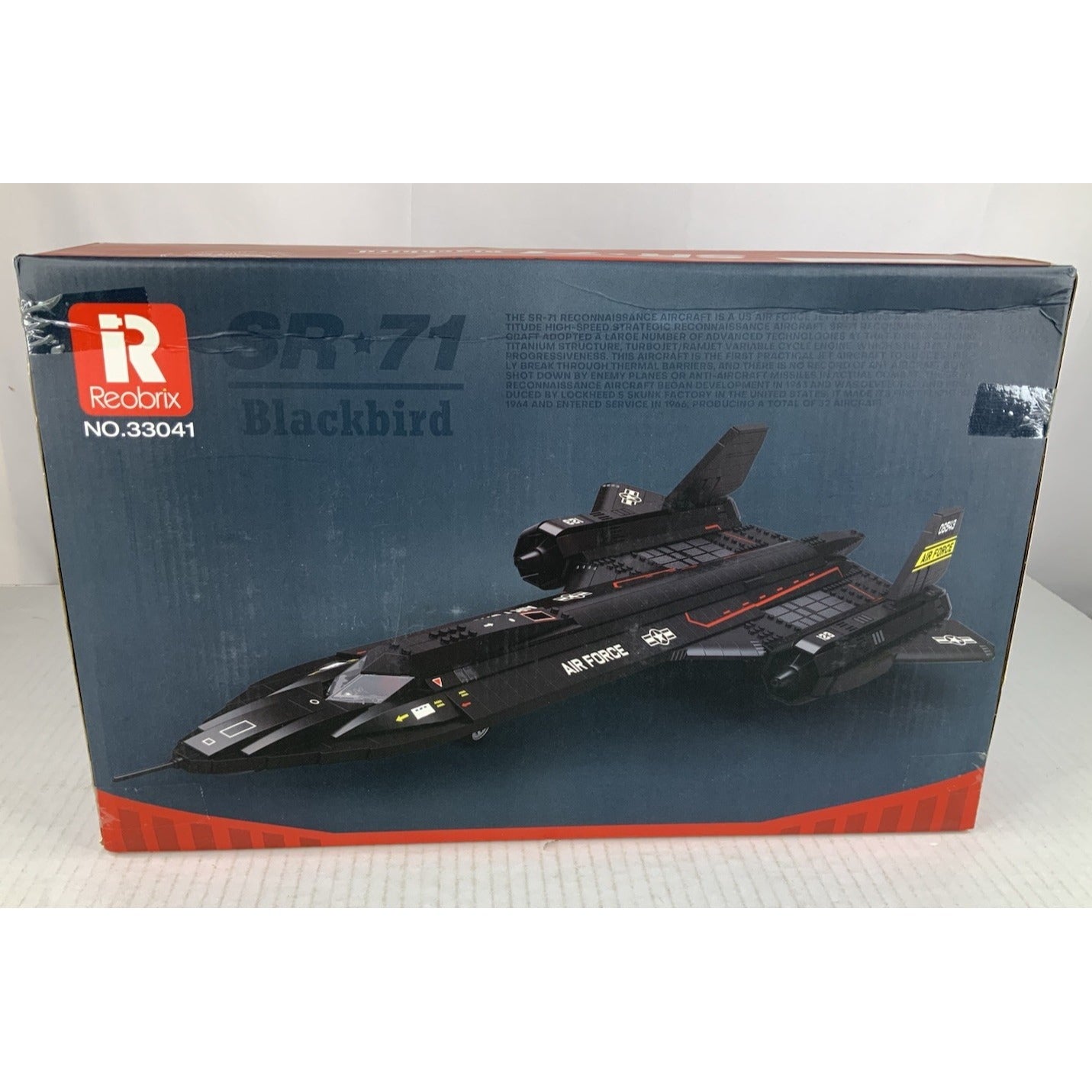 SR-71 Blackbird Fighter Building Blocks Air Force Plane Bricks Compatible 1775pc