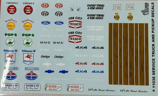 GOFER Service Trucks & Pickups #2 decal sheet 11038