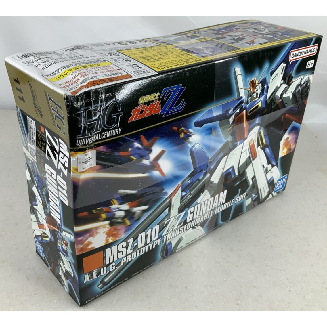 BANDAI HG ZZ GUNDAM MSZ-010 HGUC 1:144 model kit DISTRESSED BOX
