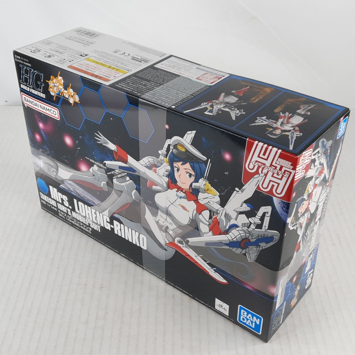 BANDAI HG Mrs Loheng-Rinko HH HGBF Takeshi Iori 1:144 model kit DISTRESSED BOX