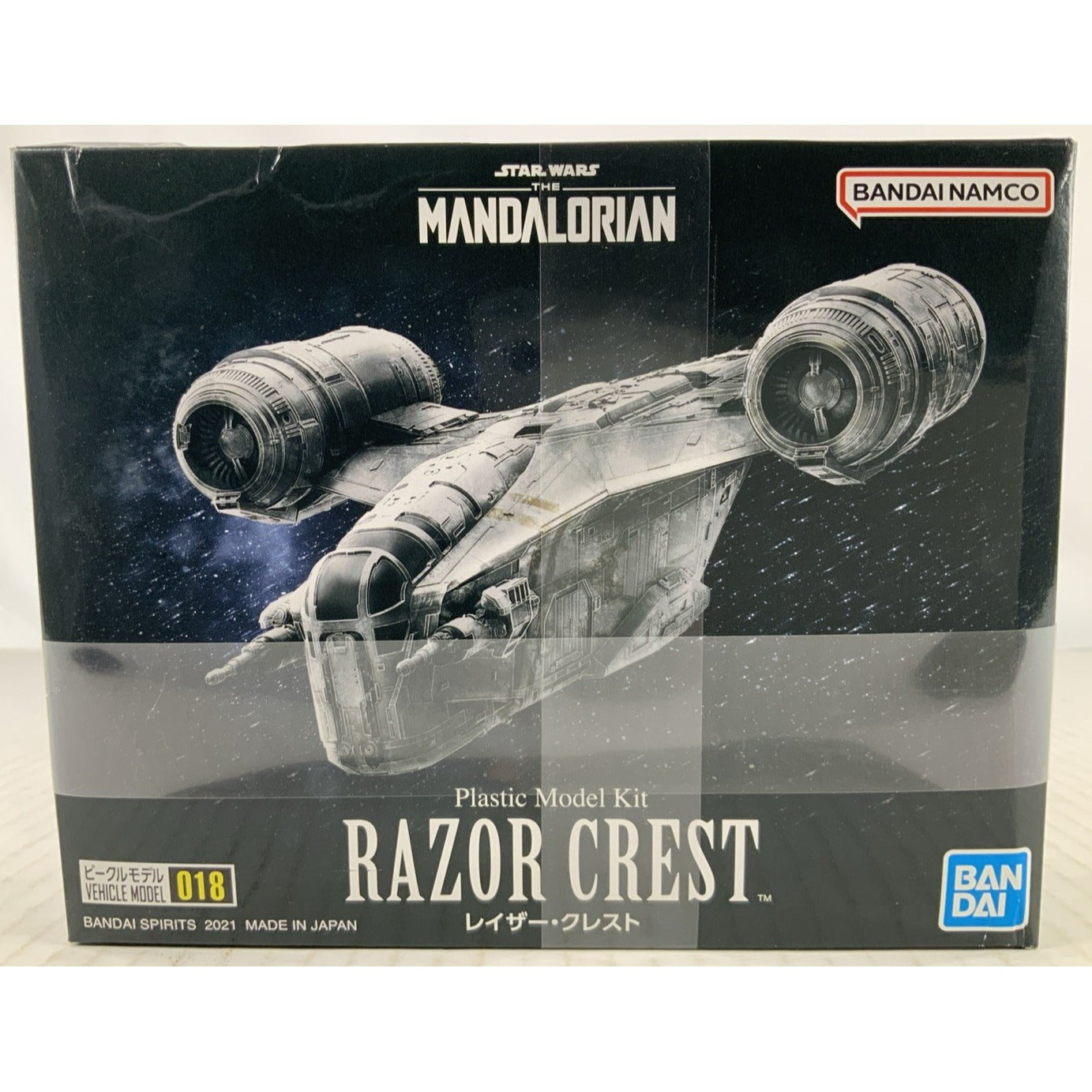 BANDAI Star Wars Razor Crest The Mandalorian 018 model kit DISTRESSED BOX