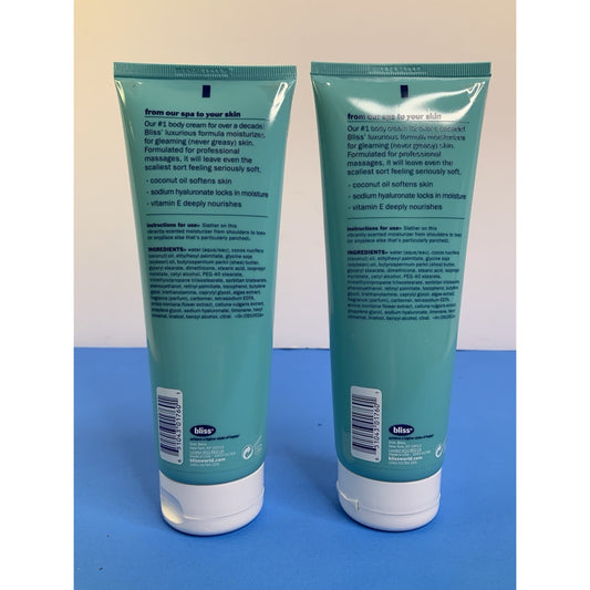 2 x BLISS Body Butter BLOOD ORANGE + WHITE PEPPER 6.7 fl oz