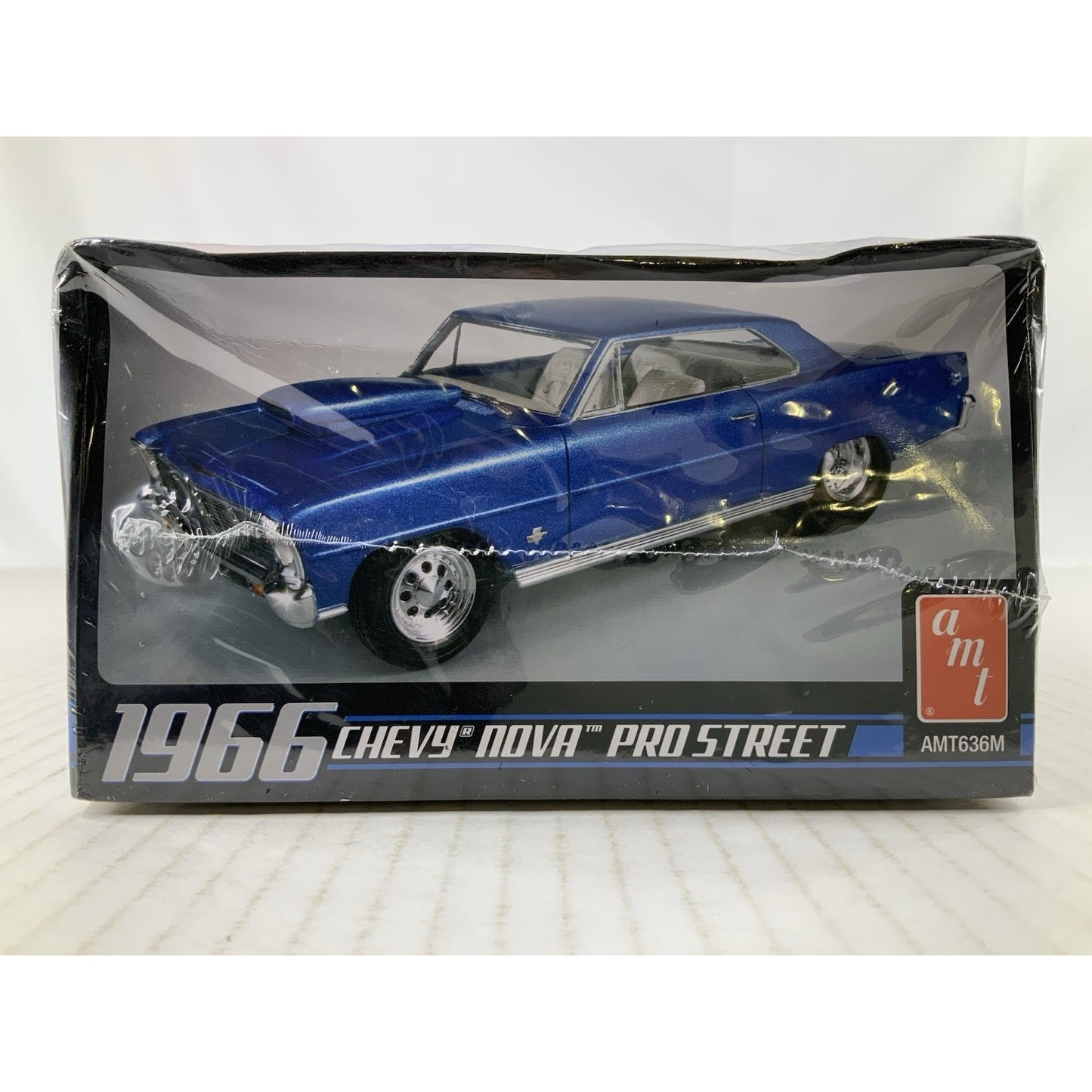 AMT 1966 Chevy Nova Pro Street rod 66 1:25 model kit DISTRESSED BOX