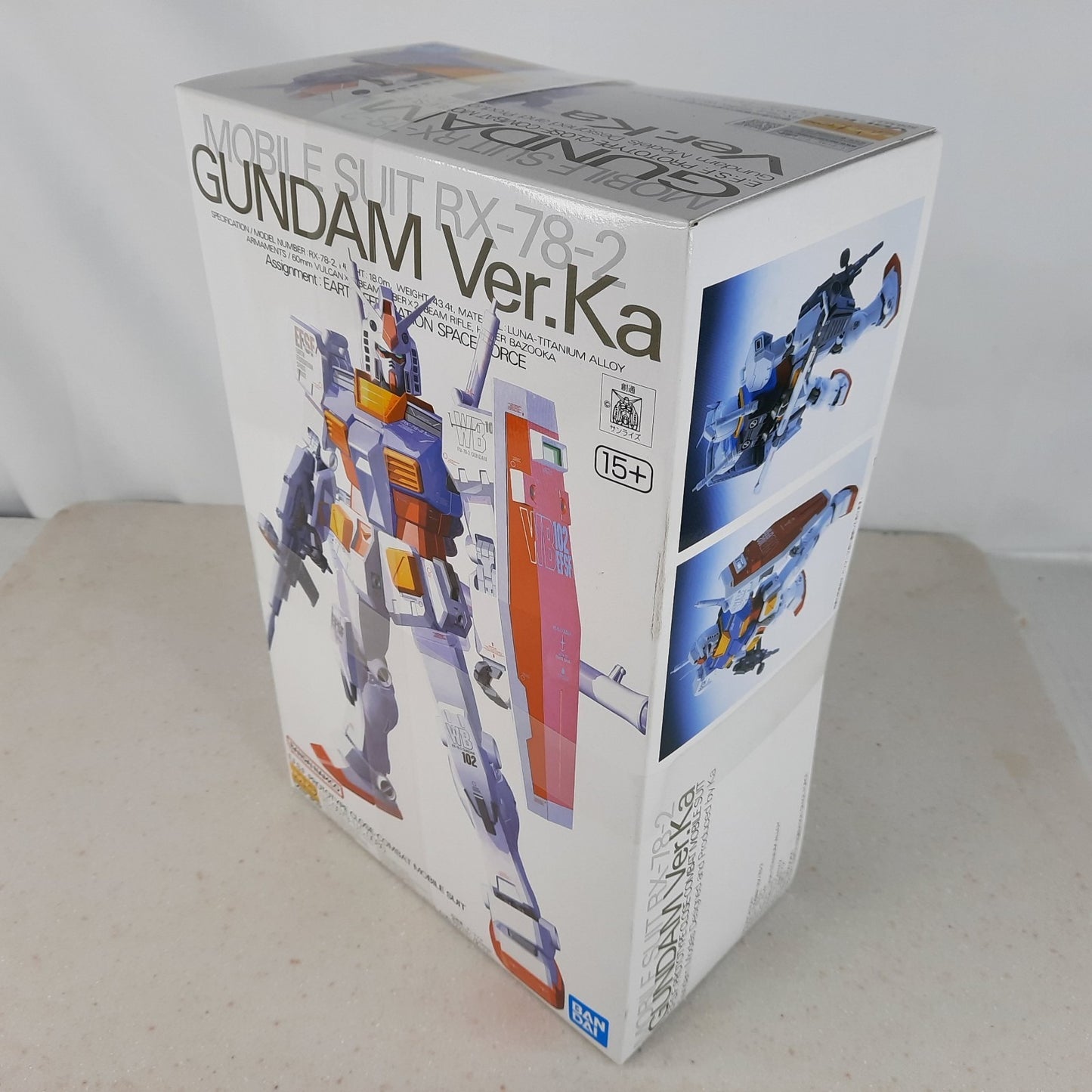 BANDAI MG RX-78-2 Gundam Ver.Ka model kit DISTRESSED BOX