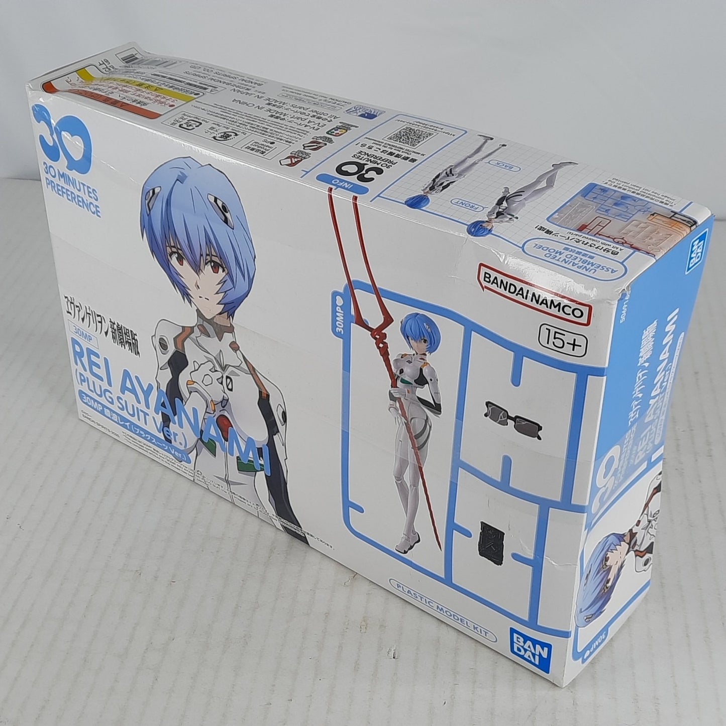 BANDAI 30MP Rei Ayanami Plug Suit Ver. model kit DISTRESSED BOX