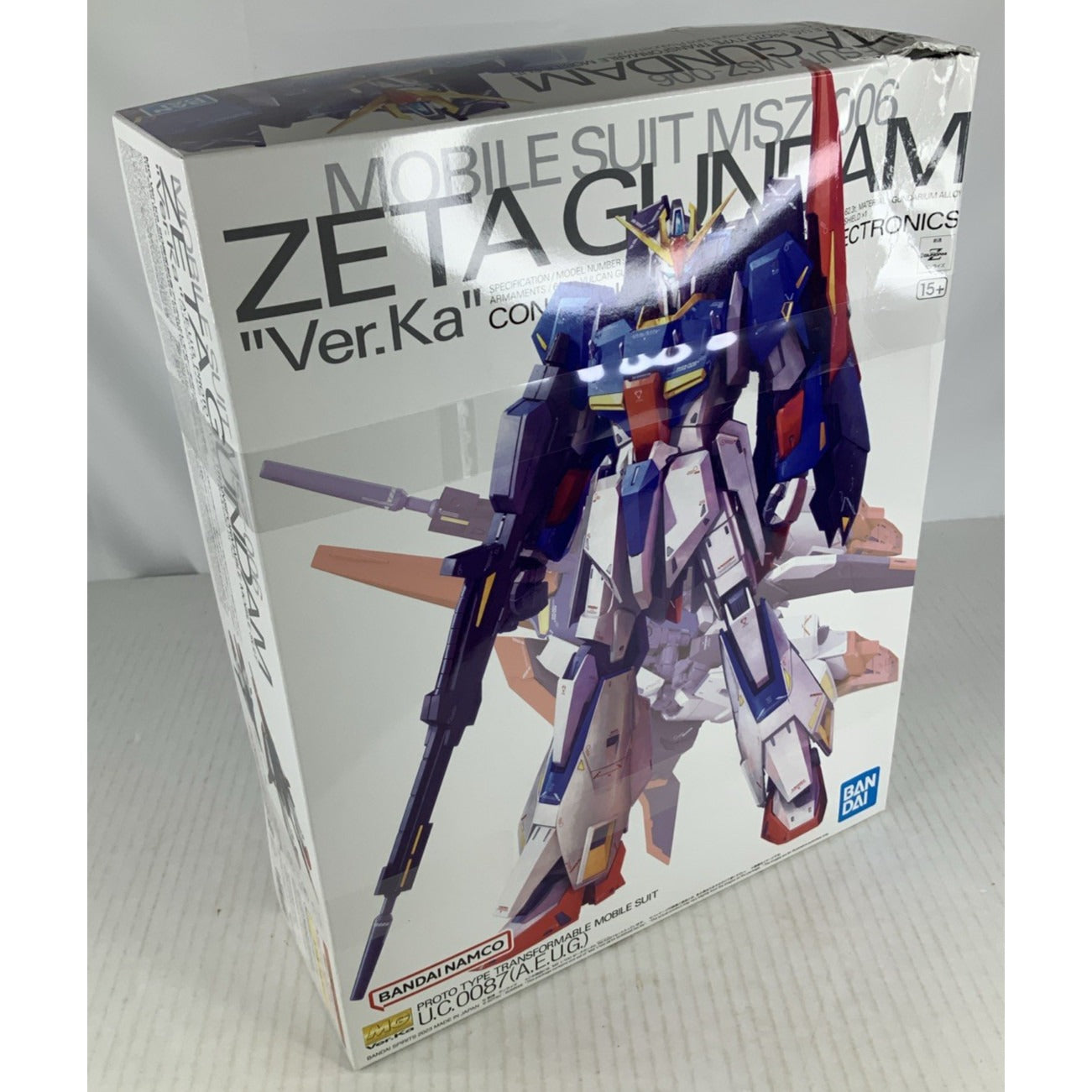 BANDAI MG Zeta Gundam Ver.Ka MSZ-006 1:100 model kit DISTRESSED BOX
